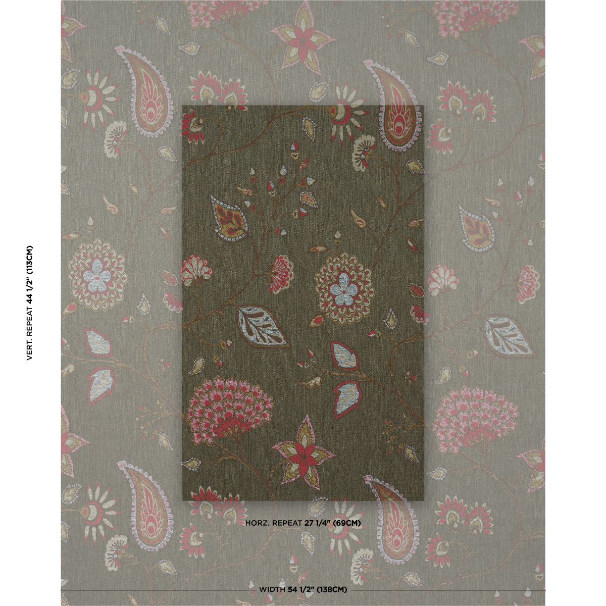 SCHUMACHER  ACQUERELLO FIAMMETTA JACQUARD   Verde   - 86152