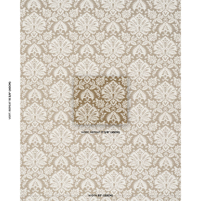 SCHUMACHER  ACQUERELLO GIANNA EMBROIDERY   Caramel   - 86162
