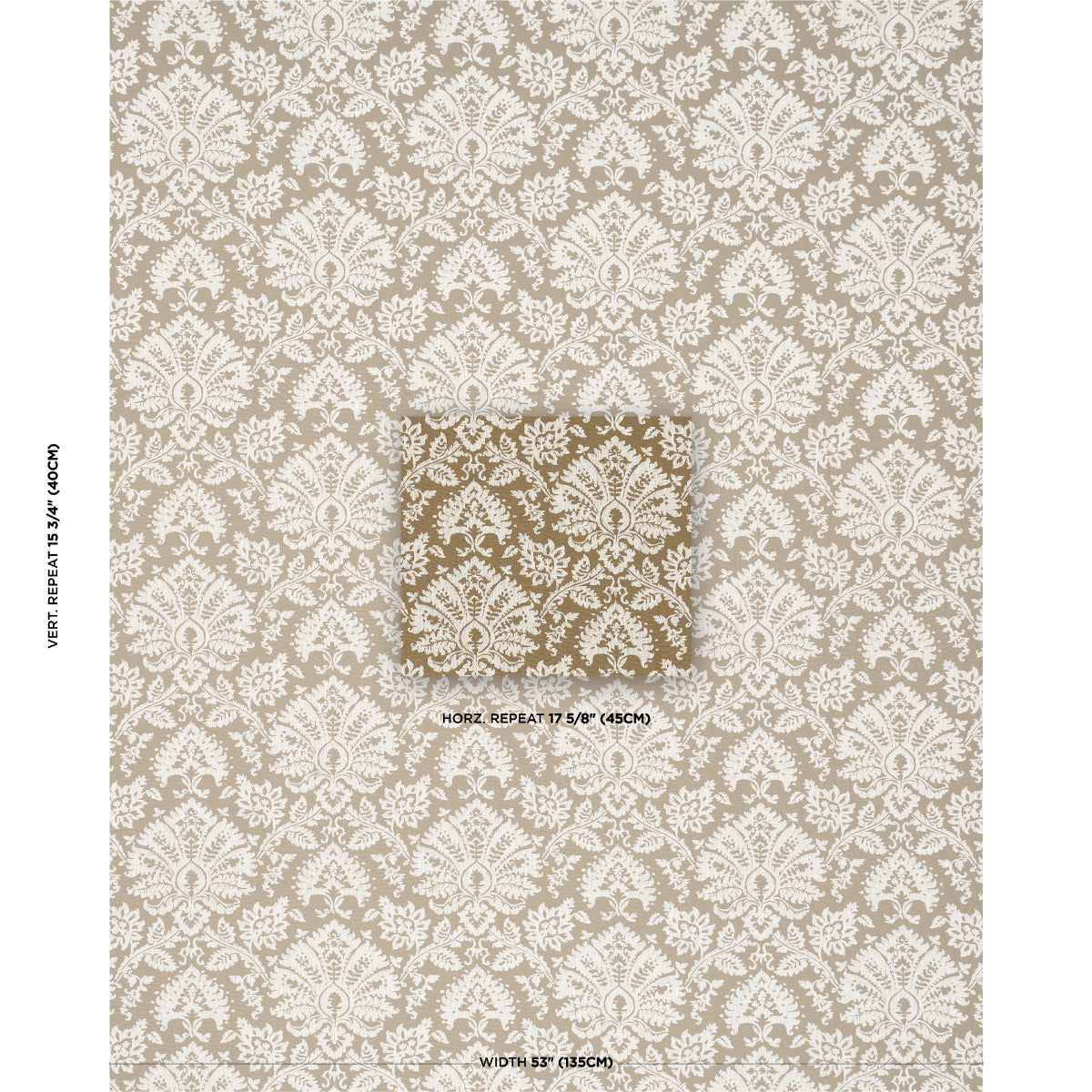 SCHUMACHER  ACQUERELLO GIANNA EMBROIDERY   Caramel   - 86162