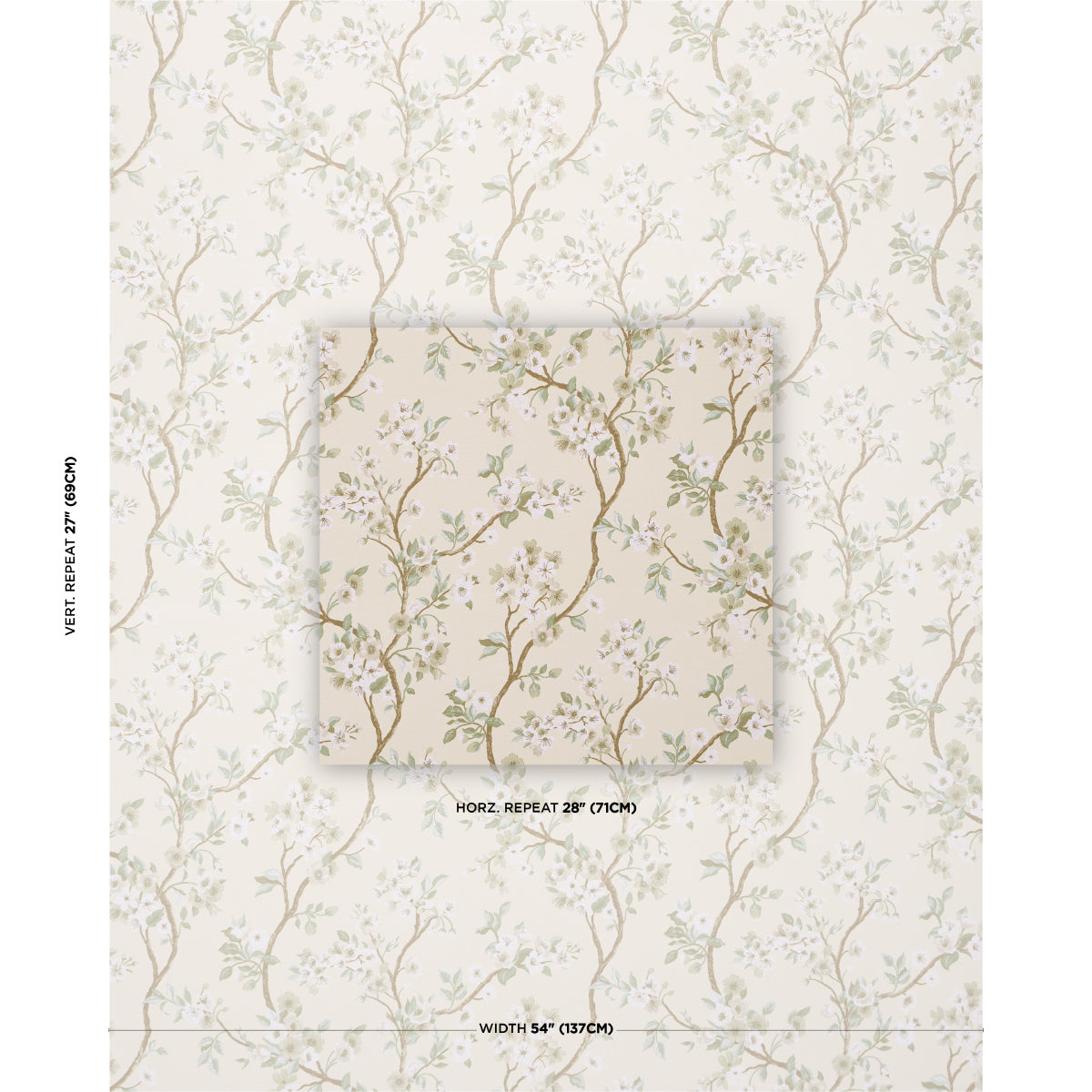 SCHUMACHER  SCHUMACHER CLASSICS CHERRY BLOSSOM WOVEN WOVEN CITRON   - 86220