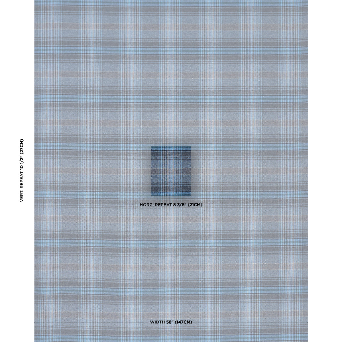 SCHUMACHER  A COUNTRY LIFE CAMPBELL PLAID   Indigo   - 86582
