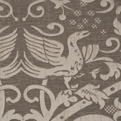 SCHUMACHER  A COUNTRY LIFE DOUGAL DAMASK   Smoke   - 86590