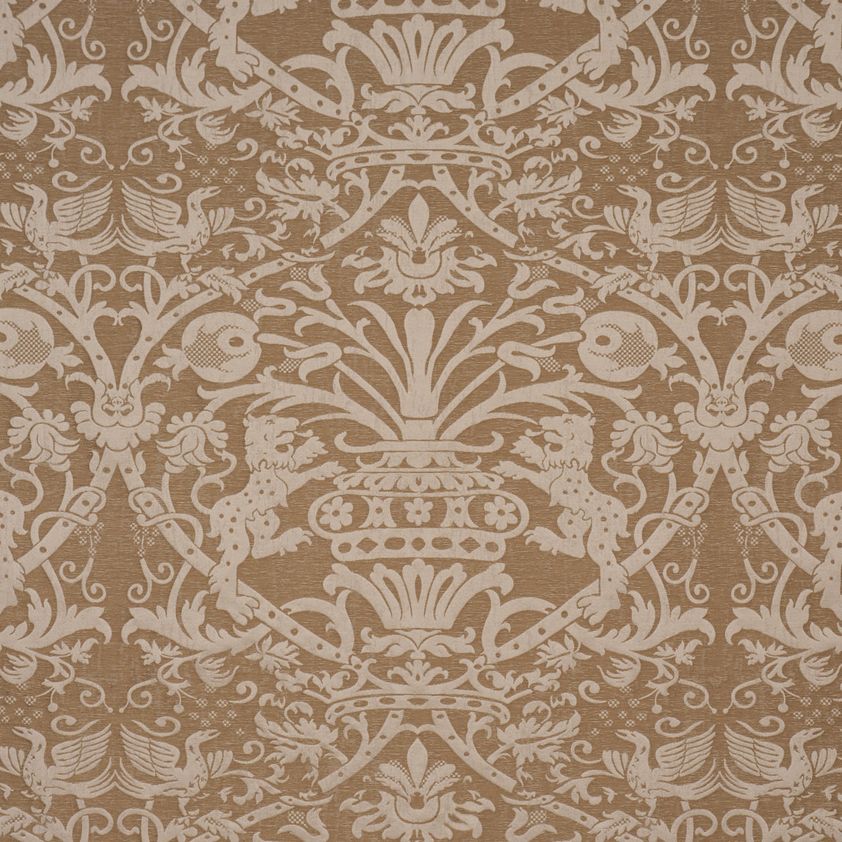 SCHUMACHER  A COUNTRY LIFE DOUGAL DAMASK   Wheat   - 86591