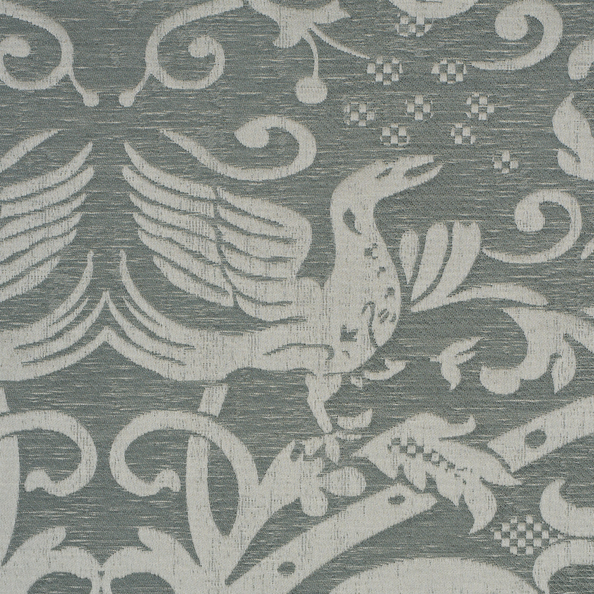 SCHUMACHER  A COUNTRY LIFE DOUGAL DAMASK   Mist   - 86592