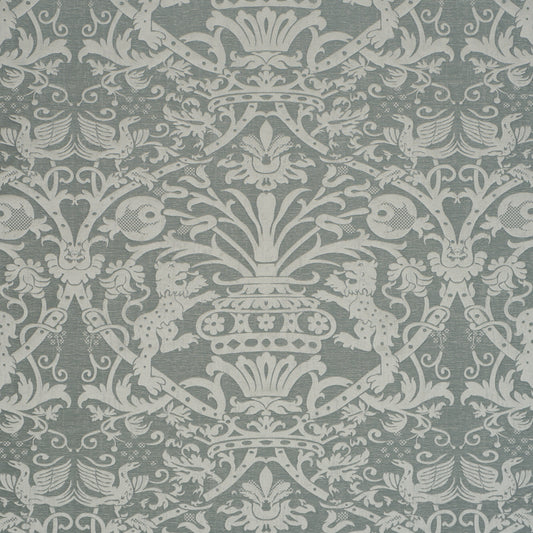SCHUMACHER  A COUNTRY LIFE DOUGAL DAMASK   Mist   - 86592