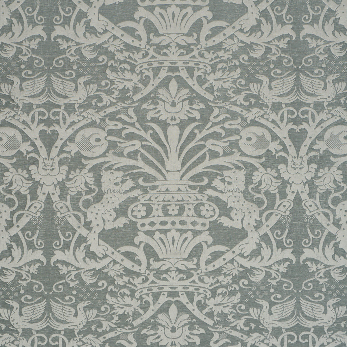 SCHUMACHER  A COUNTRY LIFE DOUGAL DAMASK   Mist   - 86592
