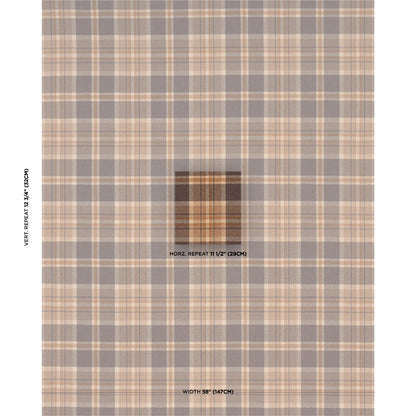 SCHUMACHER  A COUNTRY LIFE HARRIS MERINO PLAID   Spice   - 86611