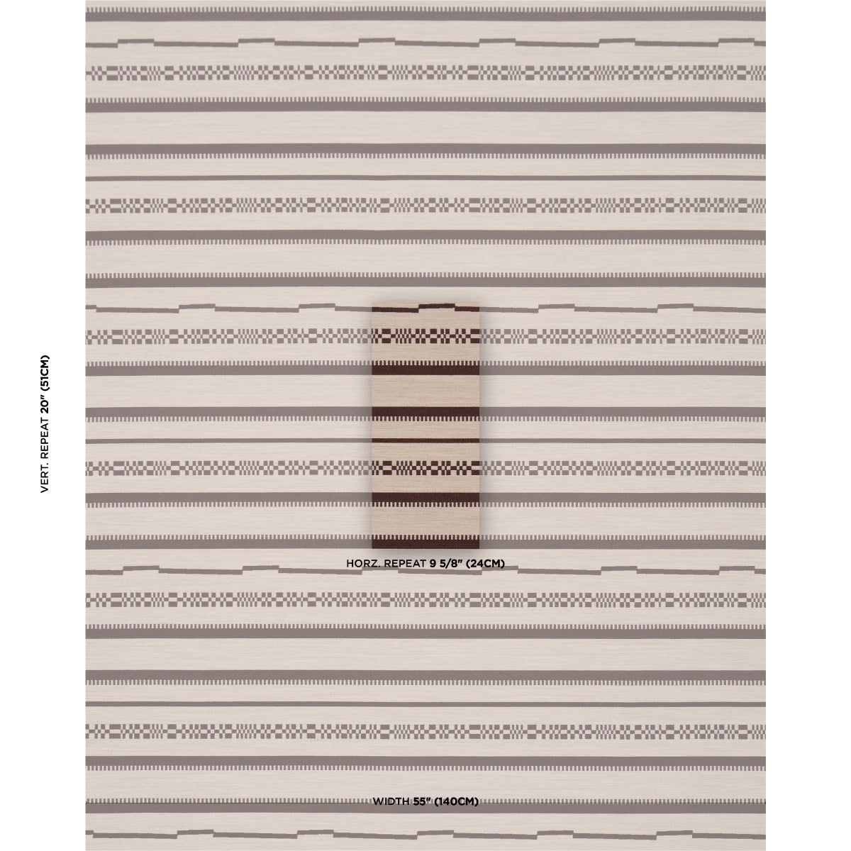 SCHUMACHER  ATELIER PARIS SKYLINE STRIPES REVERSIBLE   Americano   - 86870