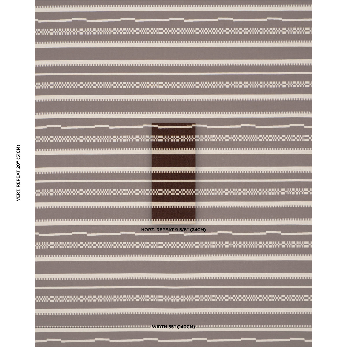 SCHUMACHER  ATELIER PARIS SKYLINE STRIPES REVERSIBLE   Americano   - 86870