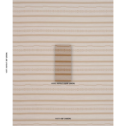 SCHUMACHER  ATELIER PARIS SKYLINE STRIPES REVERSIBLE   Dune   - 86871