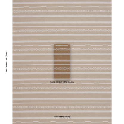 SCHUMACHER  ATELIER PARIS SKYLINE STRIPES REVERSIBLE   Dune   - 86871
