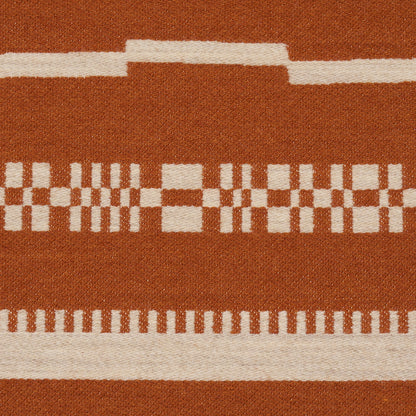 SCHUMACHER  ATELIER PARIS SKYLINE STRIPES REVERSIBLE   Burnt Orange   - 86872