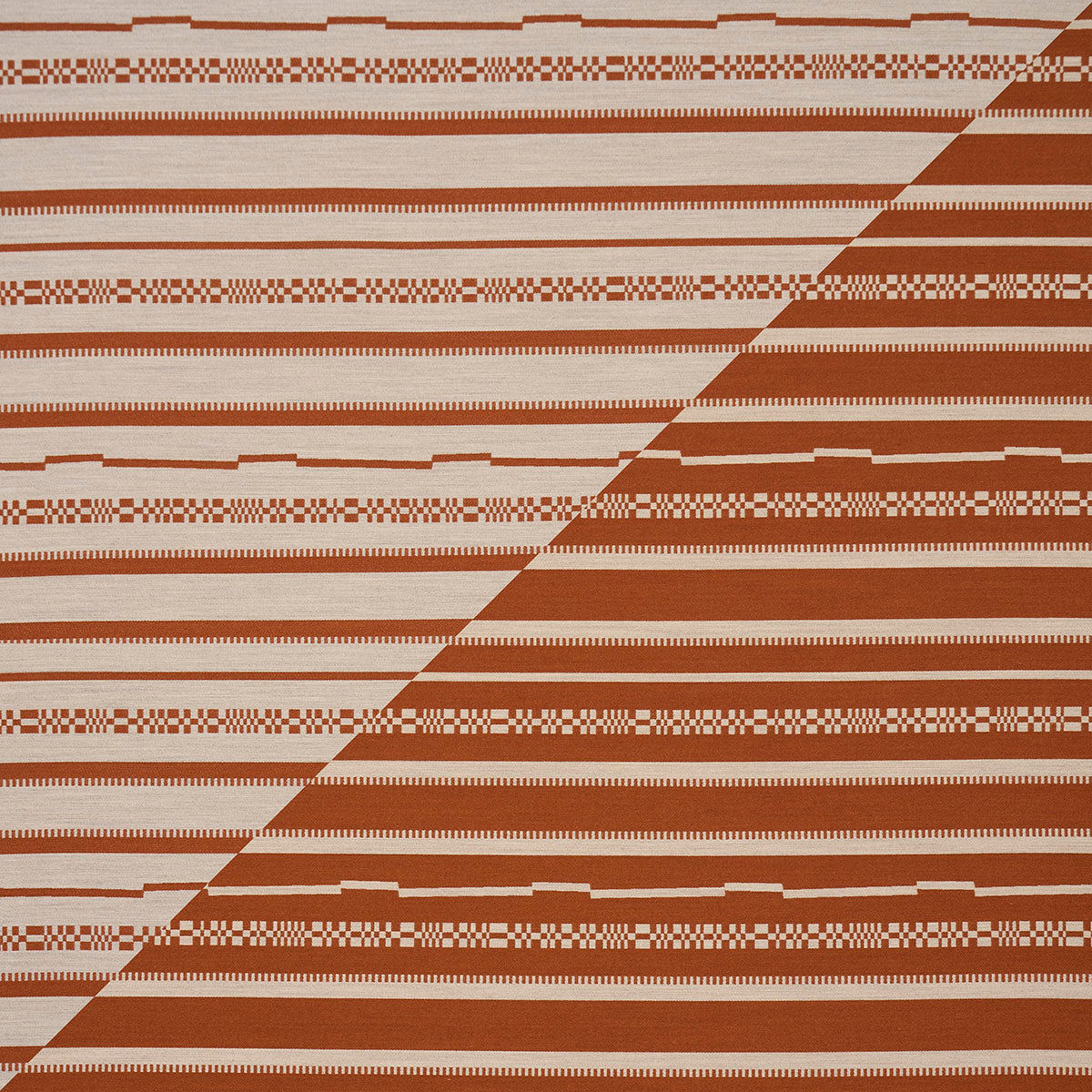 SCHUMACHER  ATELIER PARIS SKYLINE STRIPES REVERSIBLE   Burnt Orange   - 86872
