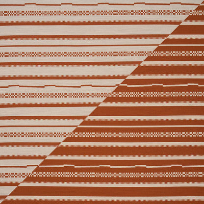 SCHUMACHER  ATELIER PARIS SKYLINE STRIPES REVERSIBLE   Burnt Orange   - 86872