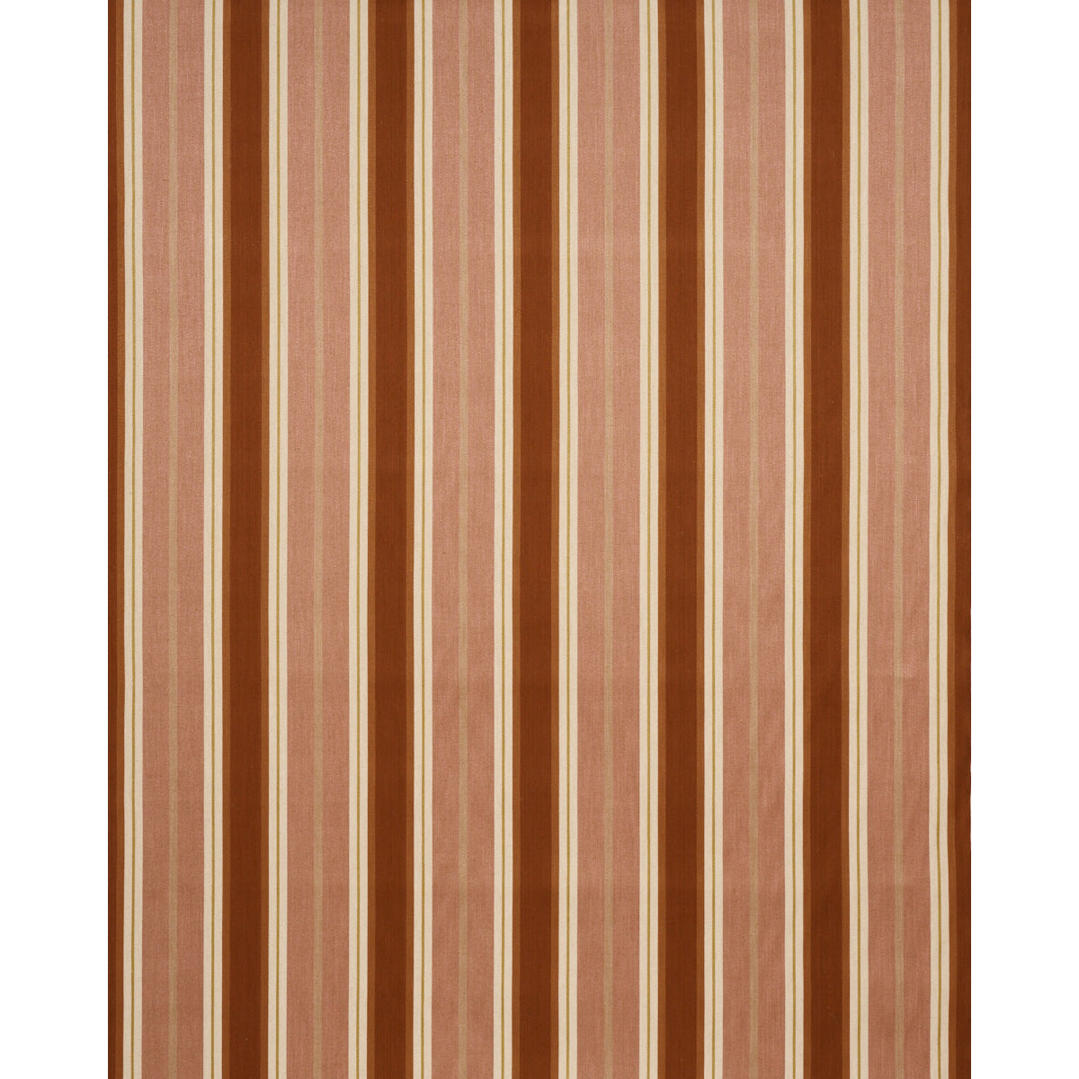 SCHUMACHER  ATELIER PARIS DOUBLE FACE STRIPES   Terracotta Lime   - 86880