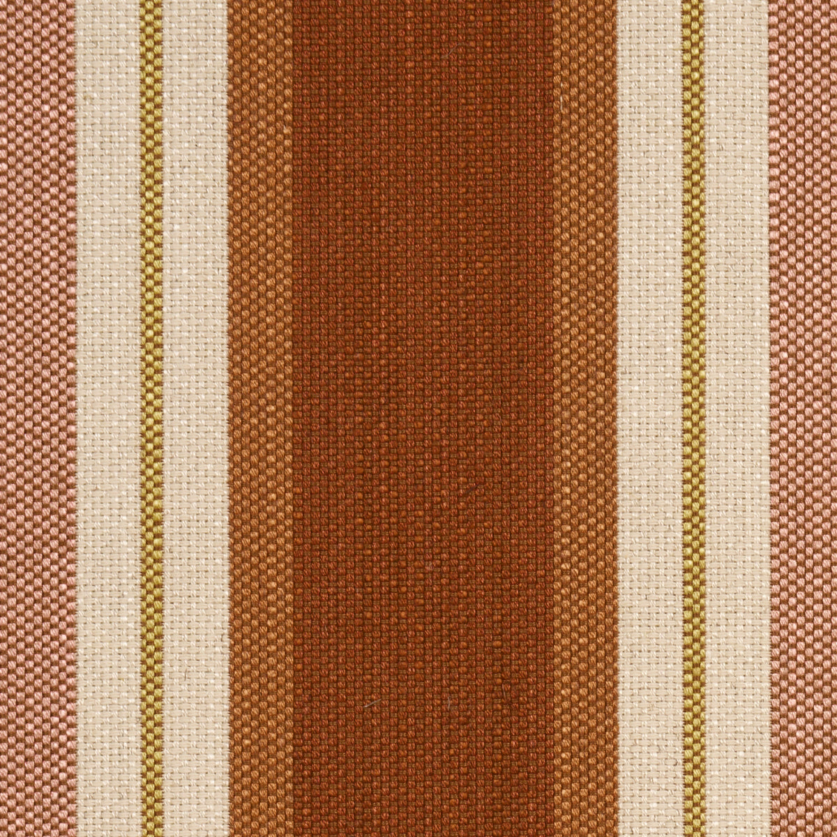 SCHUMACHER  ATELIER PARIS DOUBLE FACE STRIPES   Terracotta Lime   - 86880