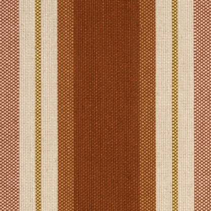 SCHUMACHER  ATELIER PARIS DOUBLE FACE STRIPES   Terracotta Lime   - 86880
