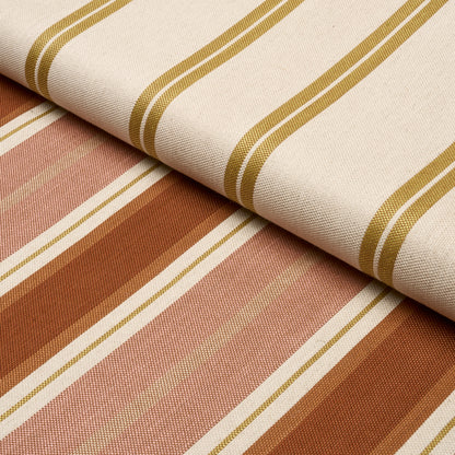 SCHUMACHER  ATELIER PARIS DOUBLE FACE STRIPES   Terracotta Lime   - 86880