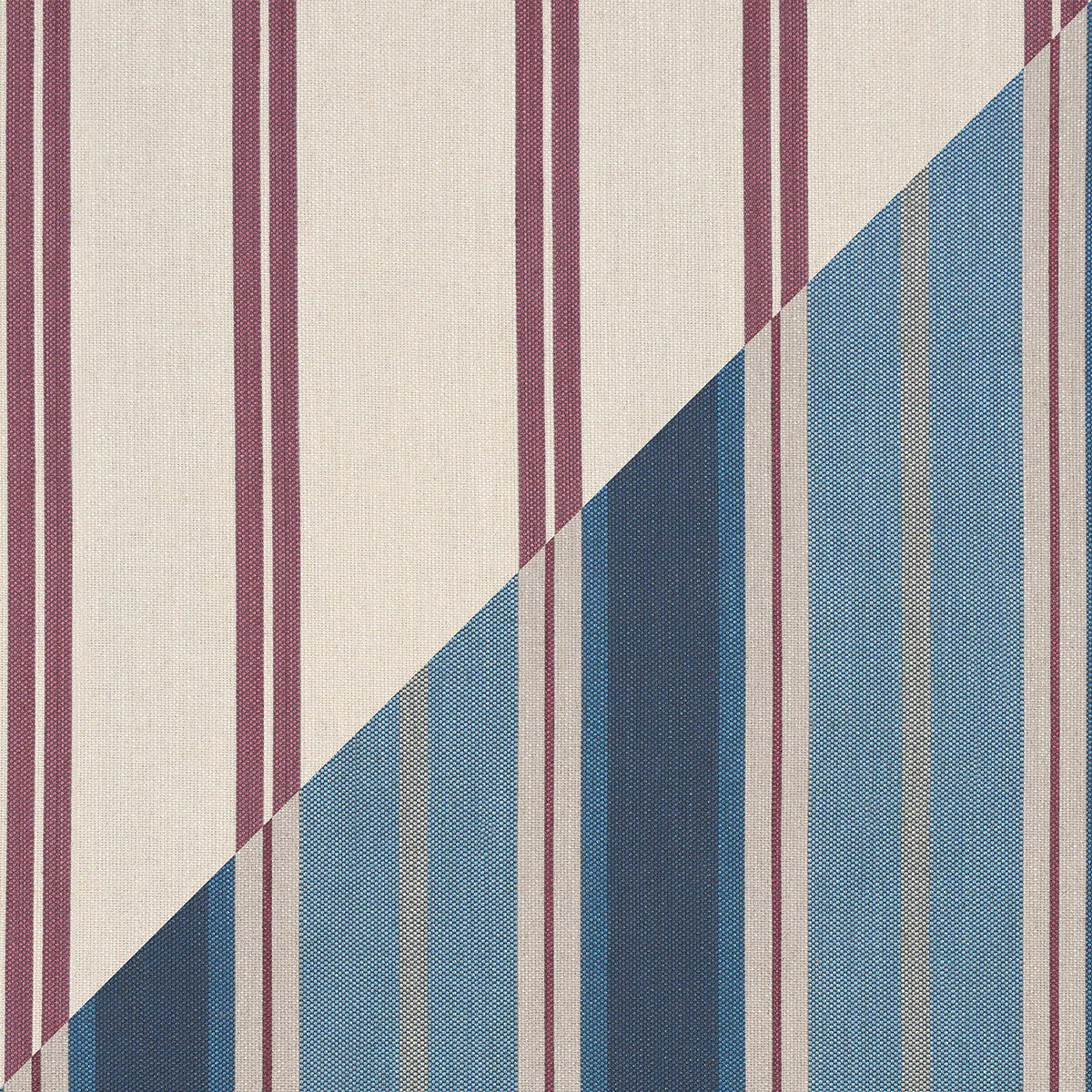 SCHUMACHER  ATELIER PARIS DOUBLE FACE STRIPES   Denim Ros‚   - 86882