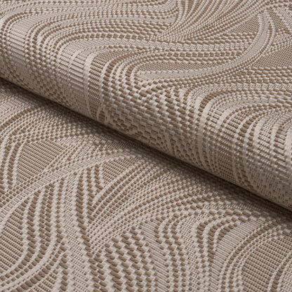 SCHUMACHER  ATELIER PARIS QUILTED WAVES INDOOR/OUTDOOR   Metallic Brown   - 86890