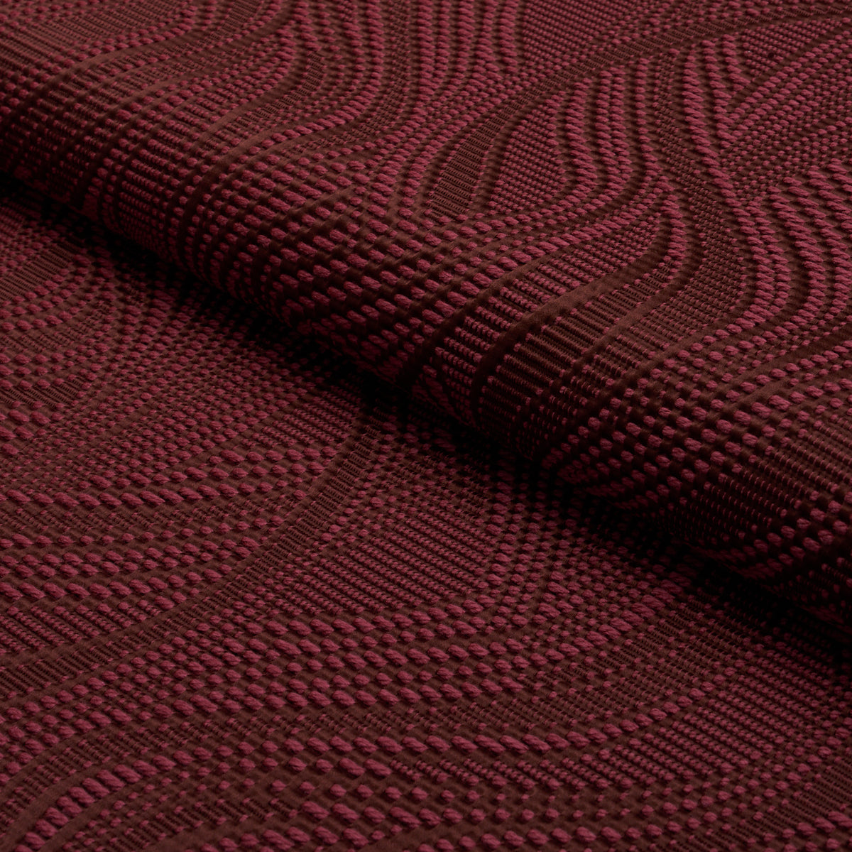 SCHUMACHER  ATELIER PARIS QUILTED WAVES INDOOR/OUTDOOR   Merlot   - 86891