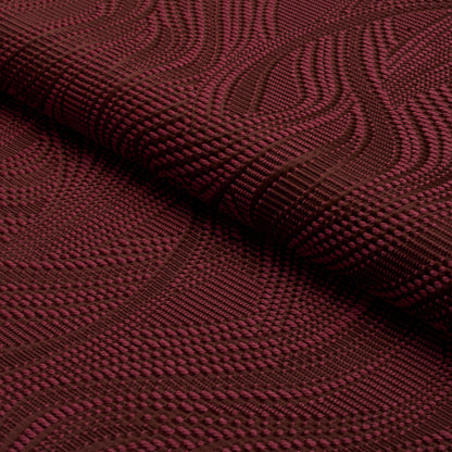 SCHUMACHER  ATELIER PARIS QUILTED WAVES INDOOR/OUTDOOR   Merlot   - 86891