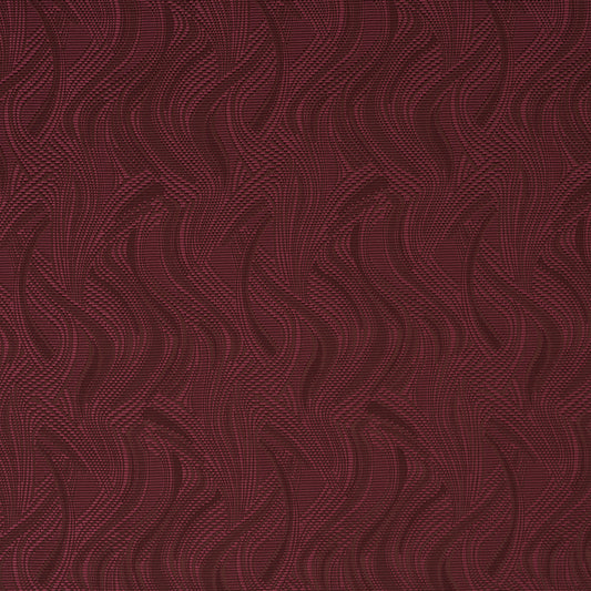 SCHUMACHER  ATELIER PARIS QUILTED WAVES INDOOR/OUTDOOR   Merlot   - 86891