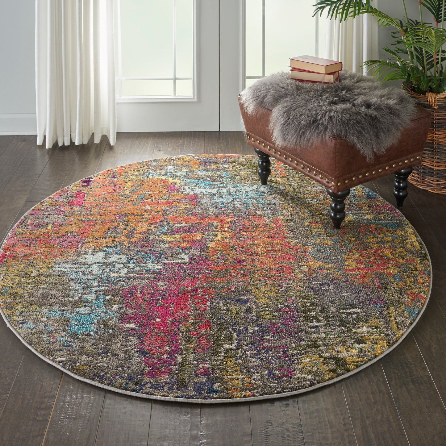 Nourison Rugs Nourison Home   Modern & Contemporary 5' X Round    - 099446483157