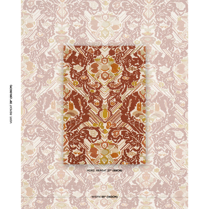 SCHUMACHER  ATELIER PARIS REVERSIBLE DIGITAL DAMASK   Chartreuse   - 87550