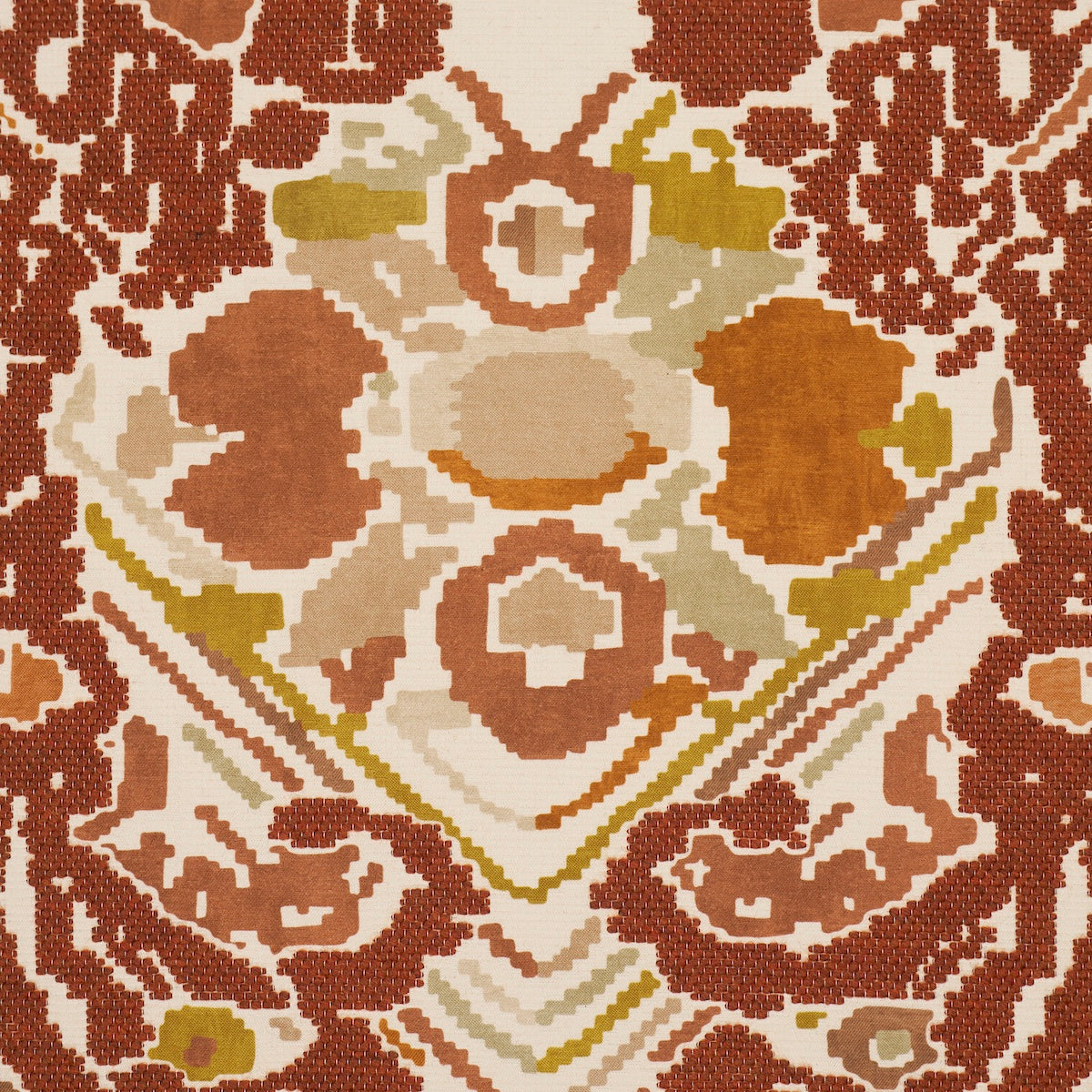 SCHUMACHER  ATELIER PARIS REVERSIBLE DIGITAL DAMASK   Chartreuse   - 87550