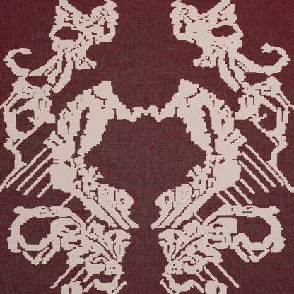 SCHUMACHER  ATELIER PARIS REVERSIBLE DIGITAL DAMASK   Merlot   - 87551