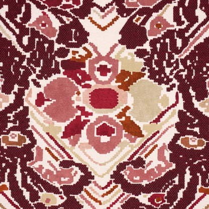 SCHUMACHER  ATELIER PARIS REVERSIBLE DIGITAL DAMASK   Merlot   - 87551