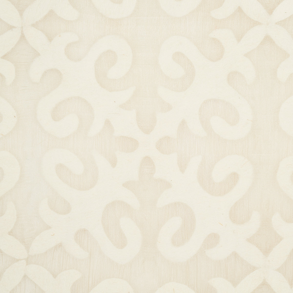 SCHUMACHER  IBU KYRGYZSTAN WOOL SILK   Oyster & Natural   - 87990