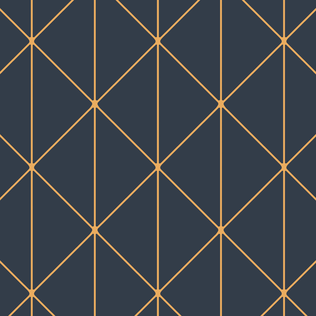 SCHUMACHER  Borastapeter DIAMONDS   NAVY , GOLD   - 8804
