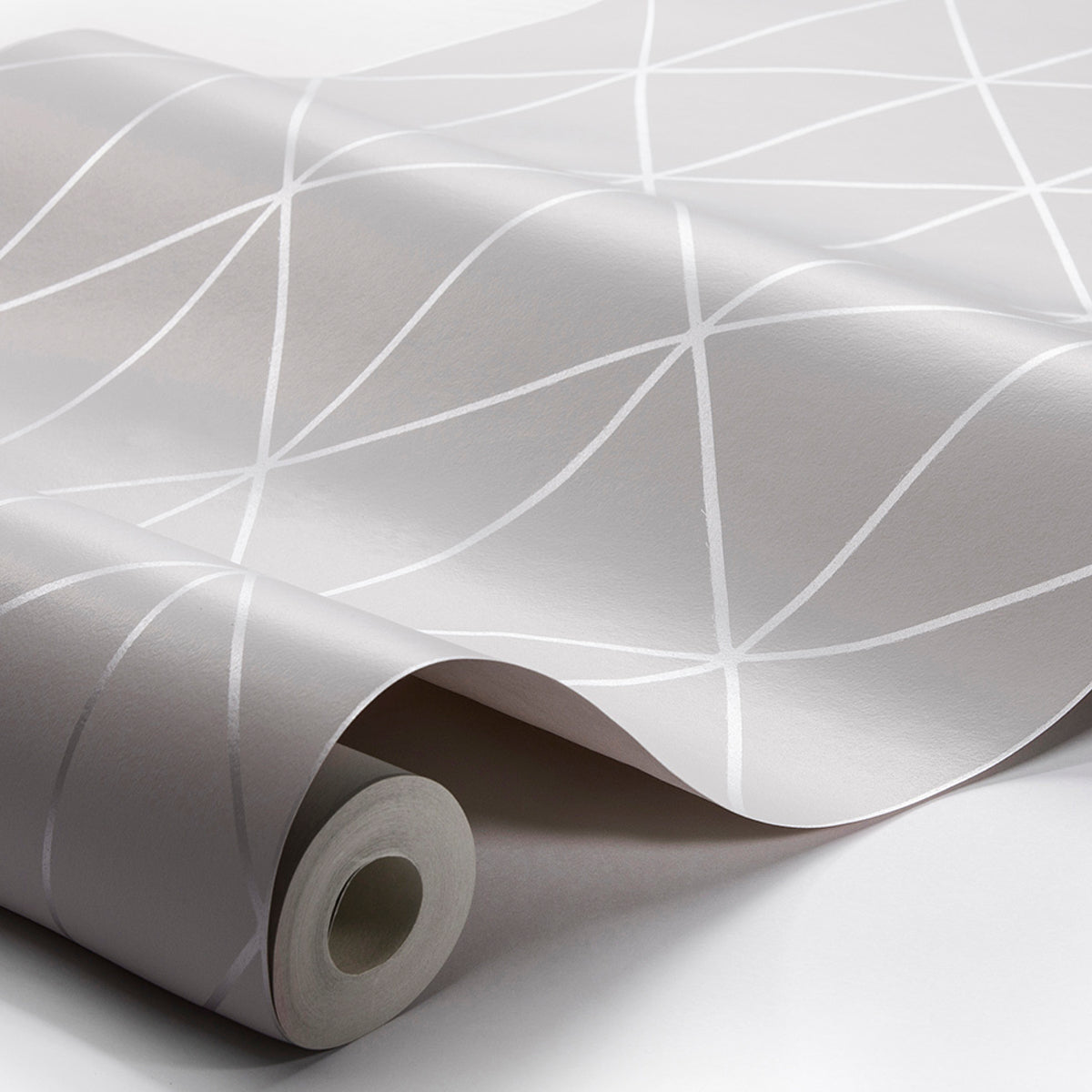 SCHUMACHER  Borastapeter DIAMONDS   GREY , SILVER   - 8807