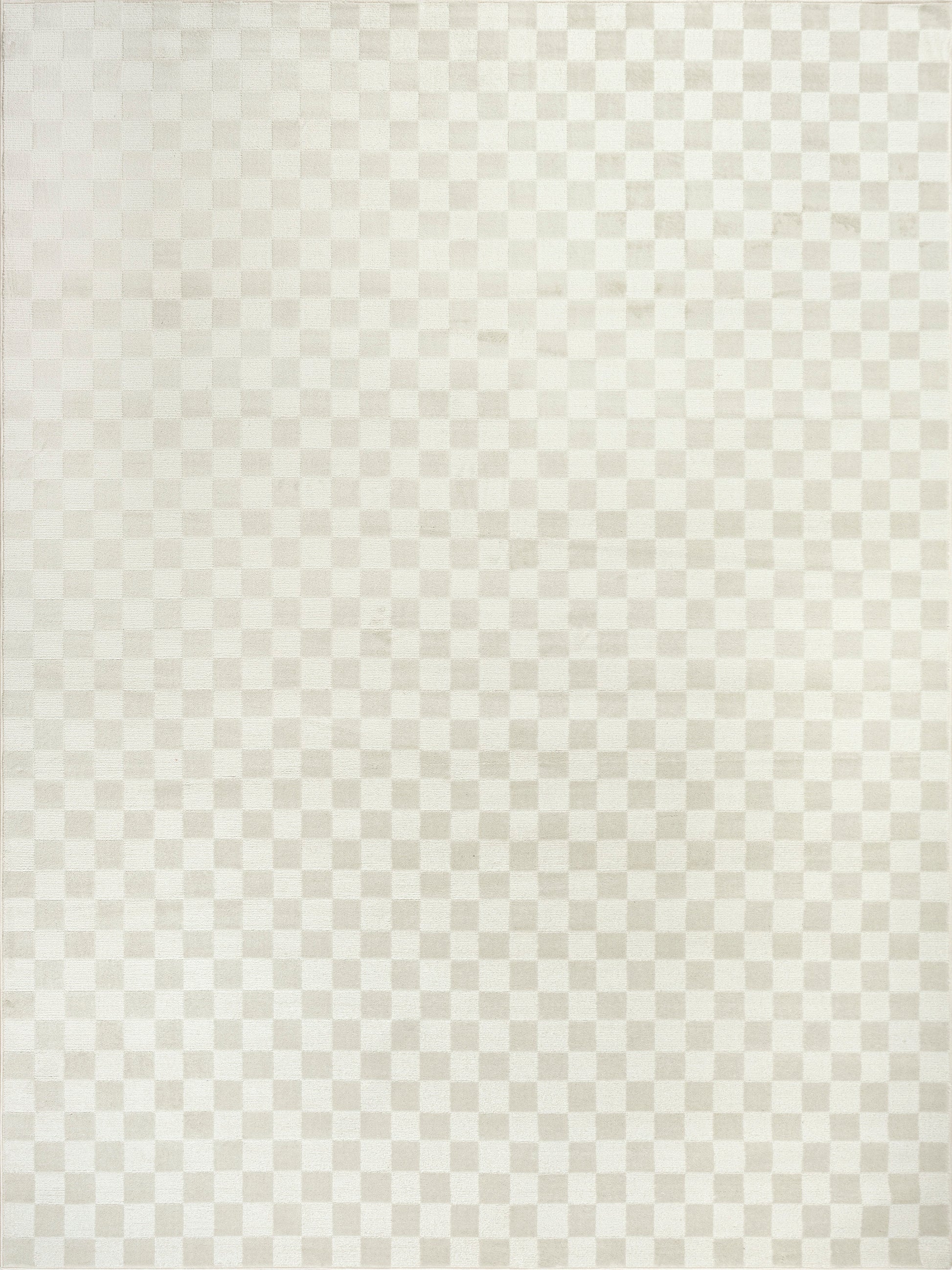 Beige checkerboard pattern with subtle, light squares and fabric-like texture.