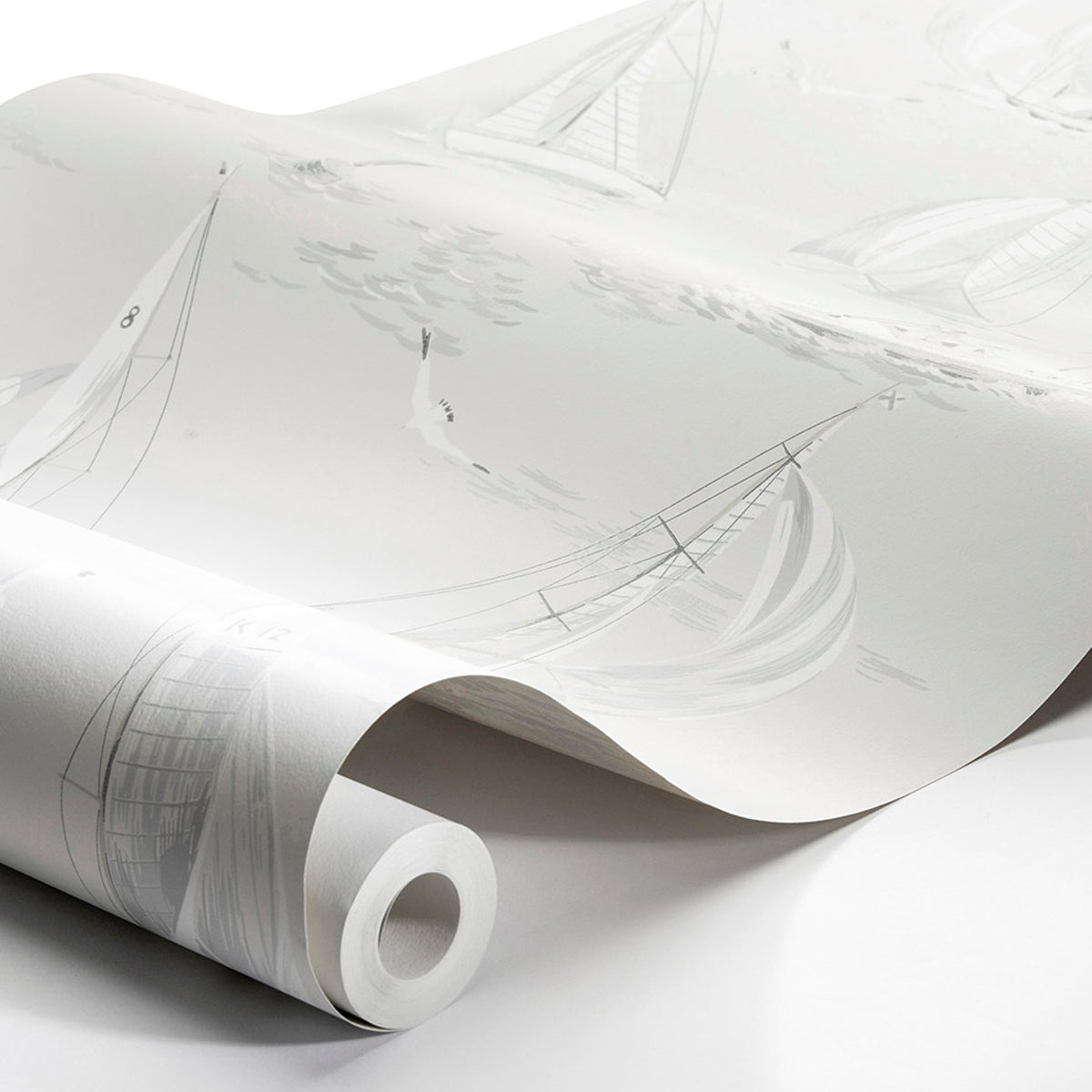 SCHUMACHER  Borastapeter SAILBOATS   GREY   - 8855