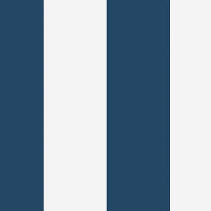 SCHUMACHER  Borastapeter ORUST STRIPE   NAVY   - 8878