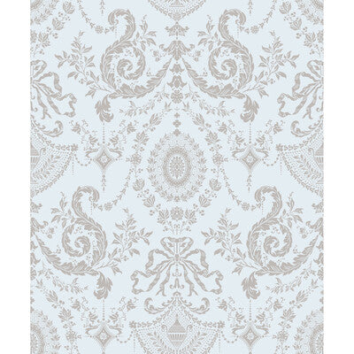 COLE & SON WOOLVERSTON PRINT---DAMASK AMYTHEST AND CHARCOAL   - 88/10041.CS.0