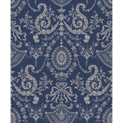 COLE & SON WOOLVERSTON PRINT---DAMASK SOFT BLUE   - 88/10043.CS.0