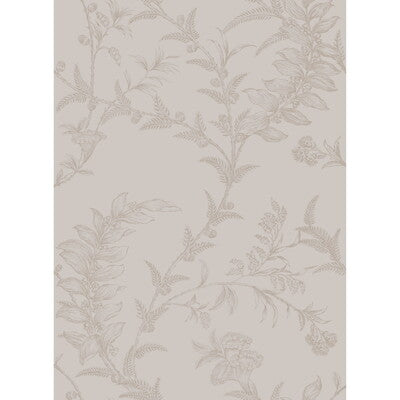 COLE & SON LUDLOW PRINT--BOTANICAL & FLORAL- CHARCOAL AN SILVER   - 88/1004.CS.0