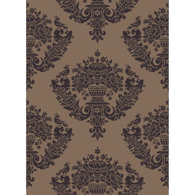 COLE & SON SUDBURY PRINT---DAMASK YELLOW GOLD AND BLACK   - 88/12050.CS.0