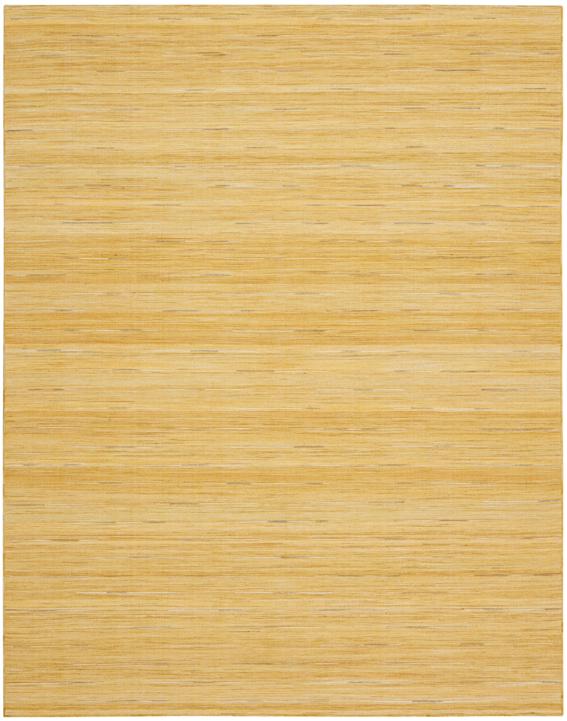 Light golden rug with subtle woven texture and a contemporary look.