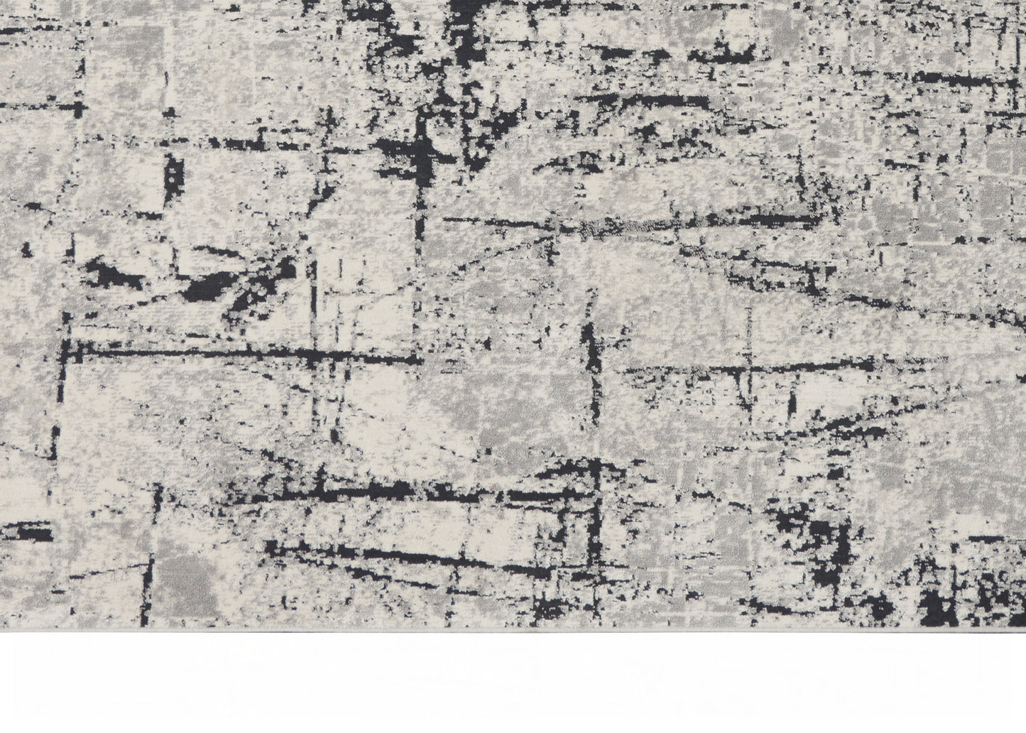 Gray distressed abstract texture with black streaks; rugged, contemporary pattern for decor.