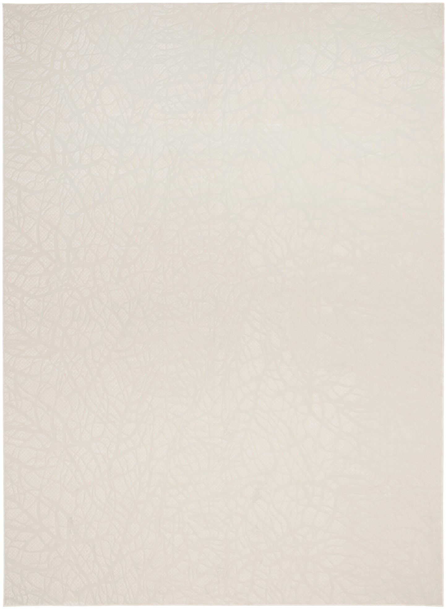 Cream beige rug with soft texture and subtle color variation, 8' x 10'.