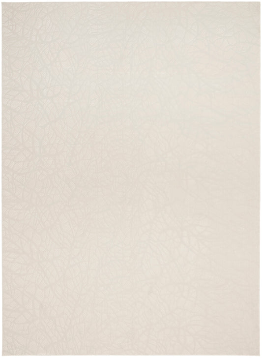Cream beige rug with soft texture and subtle color variation, 8' x 10'.