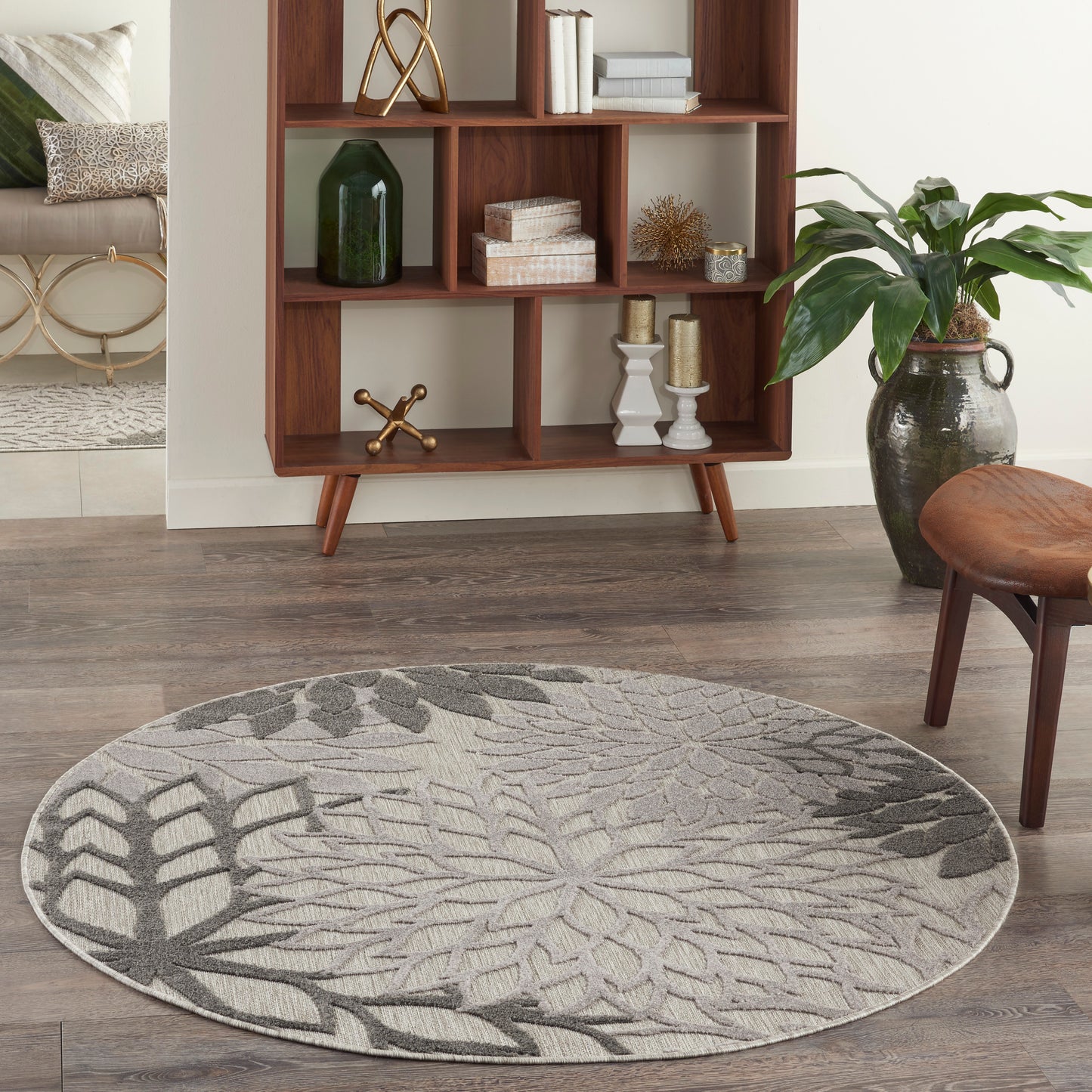 Nourison Rugs Nourison Home   Tropical 5' X Round    - 099446779250