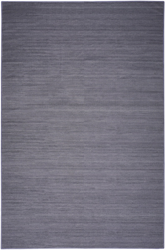 Rectangular modern gray rug with subtle texture; measures 5' x 7'.