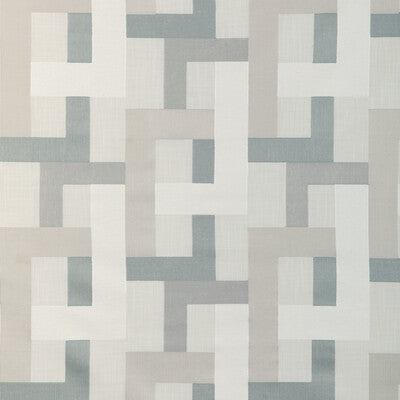 KRAVET BASICS EMBROIDERY GEOMETRIC LIGHT GREY,WHITE,GREY   - 90009.11.0