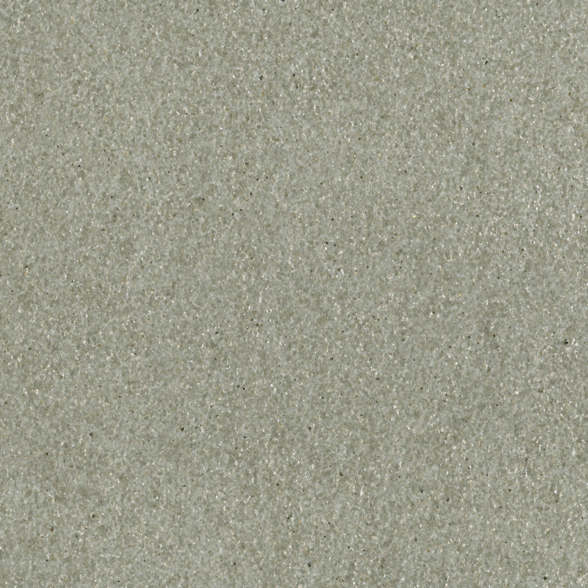 Close-up of light gray textured wallpaper with tiny reflective grains and a silver mica finish.